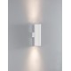 Sandy White Aluminium LED GU10 2x10 IP20 220-240 Volt Bulb Excluded D: 5.6 W: 8 H: 18 cm 9450881
