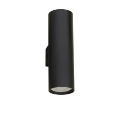 Sandy Black Aluminium LED GU10 2x10 IP20 220-240 Volt Bulb Excluded D: 5.6 W: 8 H: 18 cm 9450882