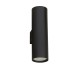 Sandy Black Aluminium LED GU10 2x10 IP20 220-240 Volt Bulb Excluded D: 5.6 W: 8 H: 18 cm 9450882