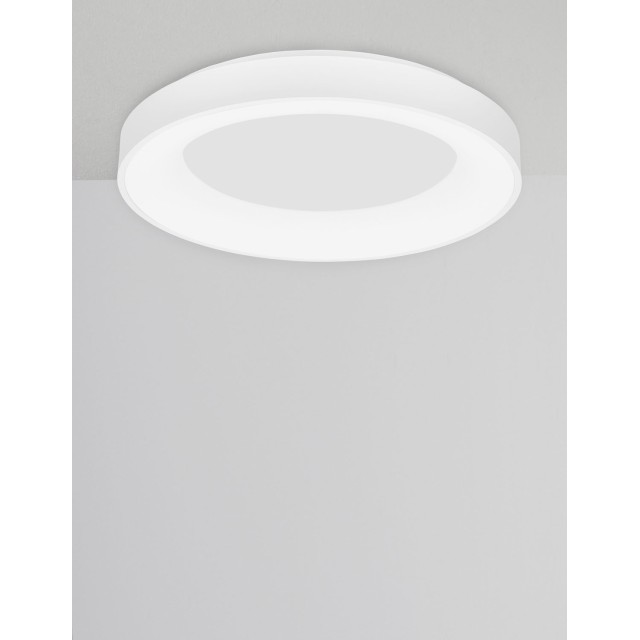 Sandy White Aluminium & Acrylic LED 50 Watt 230 Volt 3250Lm 3000 - 4000K IP20 D: 60 H: 9 cm 9453041