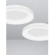 Sandy White Aluminium & Acrylic LED 50 Watt 230 Volt 3250Lm 3000 - 4000K IP20 D: 60 H: 9 cm 9453041