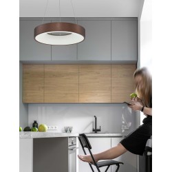 Brushed Coffee Aluminium & Acrylic LED 30 Watt 230 Volt 1950Lm 3000 IP20 D: 38 H: 120 cm 9453433