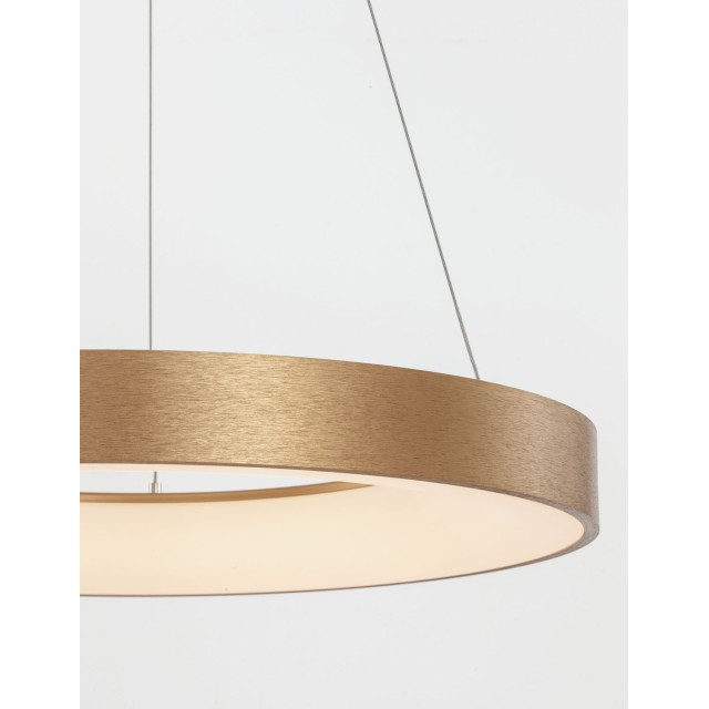 Brushed Gold Aluminium & Acrylic LED 50 Watt 230 Volt 3250Lm 3000 IP20 D: 60 H: 120 cm 9453454