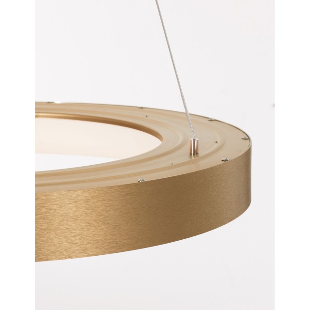 Brushed Gold Aluminium & Acrylic LED 50 Watt 230 Volt 3250Lm 3000 IP20 D: 60 H: 120 cm 9453454