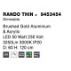 Brushed Gold Aluminium & Acrylic LED 50 Watt 230 Volt 3250Lm 3000 IP20 D: 60 H: 120 cm 9453454