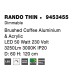 Brushed Coffee Aluminium & Acrylic LED 50 Watt 230 Volt 3250Lm 3000 IP20 D: 60 H: 120 cm 9453455