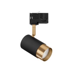 Sandy Black & Gold Aluminium LED GU10 1x10 Watt Adaptor 4 Wires 230 Volt IP20 Bulb Excluded D1: 5.4 D2: 5.9 W: 10.8 H: 13 cm