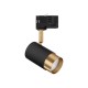 Sandy Black & Gold Aluminium LED GU10 1x10 Watt Adaptor 4 Wires 230 Volt IP20 Bulb Excluded D1: 5.4 D2: 5.9 W: 10.8 H: 13 cm
