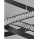 Dimmable Sandy Black Aluminium & Acrylic LED 62 Watt 230 Volt 3586Lm 3000 IP20 D1: 78 D2: 60 D3: 41.5 H: 120 cm 9481093