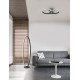 Sandy Black Aluminium & Acrylic LED 28 Watt 230 Volt 1681Lm 3000 IP20 L: 62.5 W: 41.5 H: 17 cm 9481094