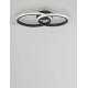 Sandy Black Aluminium & Acrylic LED 28 Watt 230 Volt 1681Lm 3000 IP20 L: 62.5 W: 41.5 H: 17 cm 9481094