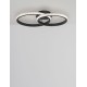 Sandy Black Aluminium & Acrylic LED 28 Watt 230 Volt 1681Lm 3000 IP20 L: 62.5 W: 41.5 H: 17 cm 9481094