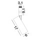 Sandy White Aluminium 23 Watt 48 Volt 650mA 1992 Lm D: 6 H: 17 3000K IP20 Adjustable Driver Included