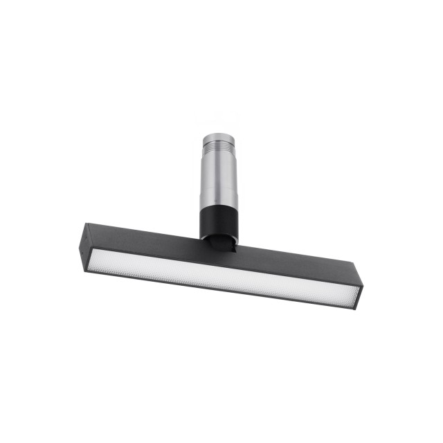 Sandy Black Aluminium 12 Watt 48 Volt 300mA 447 Lm L: 21.9 W: 2.3 H: 13.7 3000K IP20 Adjustable Driver Included