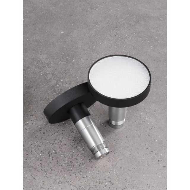 Sandy Black Aluminium 12 Watt 48 Volt 250mA 713 Lm D: 10 W: 10.8 3000K IP20 Driver Included