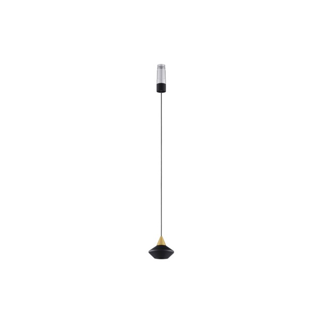 Black & Gold Aluminium 8 Watt  Volt 150mA 520 Lm Cree Led Chip D: 8.2 W: 7 cm 3000K IP20 Driver Included