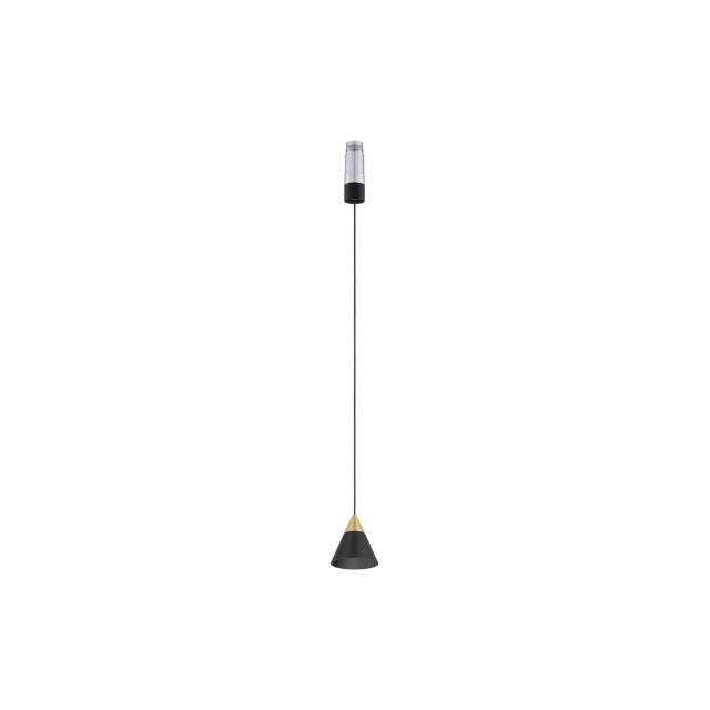 Black & Gold Aluminium 6 Watt  Volt 150mA 448 Lm Cree Led Chip D: 7 W: 7.5 cm 2700K IP20 Driver Included