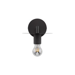 Black Metal LED E27 1x12 Watt 230 Volt IP20 Bulb Excluded D: 12 W: 21 H: 15.5 cm