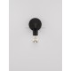 Black Metal LED E27 1x12 Watt 230 Volt IP20 Bulb Excluded D: 12 W: 21 H: 15.5 cm