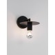 Black Metal LED E27 1x12 Watt 230 Volt IP20 Bulb Excluded D: 12 W: 21 H: 15.5 cm