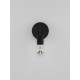Black Metal LED E27 1x12 Watt 230 Volt IP20 Bulb Excluded D: 12 W: 12 H: 15.5 cm