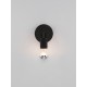 Black Metal LED E27 1x12 Watt 230 Volt IP20 Bulb Excluded D: 12 W: 12 H: 15.5 cm