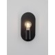 Black Metal LED E27 1x12 Watt 230 Volt IP20 Bulb Excluded D: 12.5 W: 10 H: 25 cm