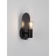 Black Metal LED E27 1x12 Watt 230 Volt IP20 Bulb Excluded D: 12.5 W: 10 H: 25 cm