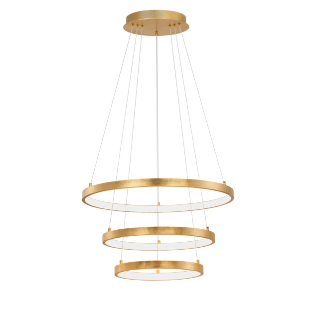 Golden Leaf Aluminium & Acrylic AdjusTable LED 83 Watt 230 Volt 4980Lm 3000 IP20 L: 61 H: 150 cm 9501430