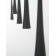 Black Aluminium & Steel Black Fabric Wire LED 5x7 Watt 230 Volt 1065Lm 3000 IP20 L: 110 W: 4.5 H1: 60 H2: 160 cm
