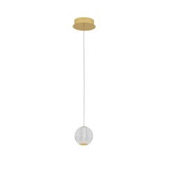 Gold Aluminium & Acrylic LED 4.2 Watt 230V 246Lm 3200K IP20 D: 12 H: 120 cm  9511010