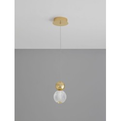 Gold Aluminium & Acrylic LED 4 Watt 230V 344.5Lm 3200K IP20 D: 11 H: 120 cm 9511020