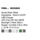 Sandy Black Metal AdjusTable - Switch On/Off USB Charger LED Cree 230 Volt 3000 Backlight 5 Watt 350Lm Reader 1x3 Watt 210Lm IP20 L: 35 W: 10 H: 8 cm 9533522