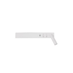 Sandy White Metal AdjusTable - Switch On/Off USB Charger LED Cree 230 Volt 3000 Backlight 5 Watt 350Lm Reader 1x3 Watt 210Lm IP20 L: 35 W: 10 H: 8 cm 9533523 