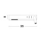 Sandy White Metal AdjusTable - Switch On/Off USB Charger LED Cree 230 Volt 3000 Backlight 5 Watt 350Lm Reader 1x3 Watt 210Lm IP20 L: 35 W: 10 H: 8 cm 9533523 