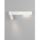 Sandy White Metal AdjusTable - Switch On/Off USB Charger LED Cree 230 Volt 3000 Backlight 5 Watt 350Lm Reader 1x3 Watt 210Lm IP20 L: 35 W: 10 H: 8 cm 9533524