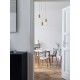 Brass Metal & Clear Glass LED G9 3x6 Watt 230 Volt IP20 Bulb Excluded D: 30 H: 150 cm 9536413