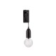 Black Metal & Clear Glass LED G9 1x6 Watt 230 Volt IP20 Bulb Excluded L: 9.5 W: 20 H: 39 cm 9536416