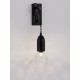 Black Metal & Clear Glass LED G9 1x6 Watt 230 Volt IP20 Bulb Excluded L: 9.5 W: 20 H: 39 cm 9536416