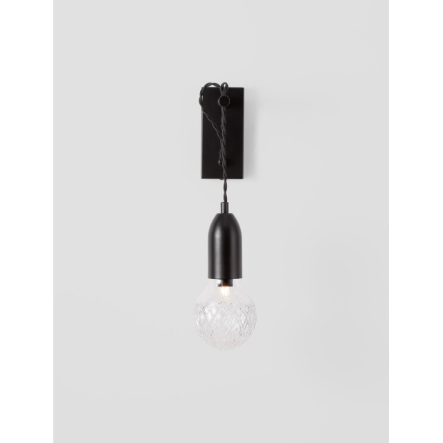 Black Metal & Clear Glass LED G9 1x6 Watt 230 Volt IP20 Bulb Excluded L: 9.5 W: 20 H: 39 cm 9536416