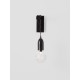 Black Metal & Clear Glass LED G9 1x6 Watt 230 Volt IP20 Bulb Excluded L: 9.5 W: 20 H: 39 cm 9536416
