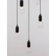 Black Metal & Clear Glass LED G9 5x6 Watt 230 Volt IP20 Bulb Excluded D: 40 H: 150 cm 9536420