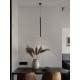 Black Aluminum LED 6 Watt 220-240 Volt 365Lm 3000K IP20 D: 8 H: 150 cm Adjustable Height