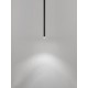Black Aluminum LED 6 Watt 220-240 Volt 365Lm 3000K IP20 D: 8 H: 150 cm Adjustable Height