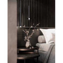 Black AluminumLED 6 Watt 220-240 Volt365Lm 3000K IP20D: 16.5 H: 150 cm Adjustable Height