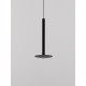 Black AluminumLED 6 Watt 220-240 Volt365Lm 3000K IP20D: 16.5 H: 150 cm Adjustable Height
