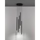 Black AluminumLED 27 Watt 220-240 Volt1312Lm 3000K IP20D: 35.5 H: 150 cm Adjustable height