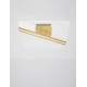 Gold Aluminium & Acrylic LED 33 Watt 230 Volt 2162Lm 3000 IP20 L: 50 W: 50 H: 11.5 cm 9545233