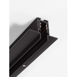 Sandy Black Aluminium Trimless Recessed Mounted Magnetic Profile Max Power 300Watt L: 100 W: 5.4 H: 4.1 cm Cut Out: 2.35 cm