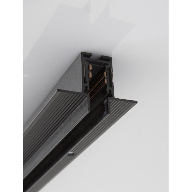 Sandy Black Aluminium Trimless Recessed Mounted Magnetic Profile Max Power 300Watt L: 200 W: 5.4 H: 4.1 cm Cut Out: 2.35 cm
